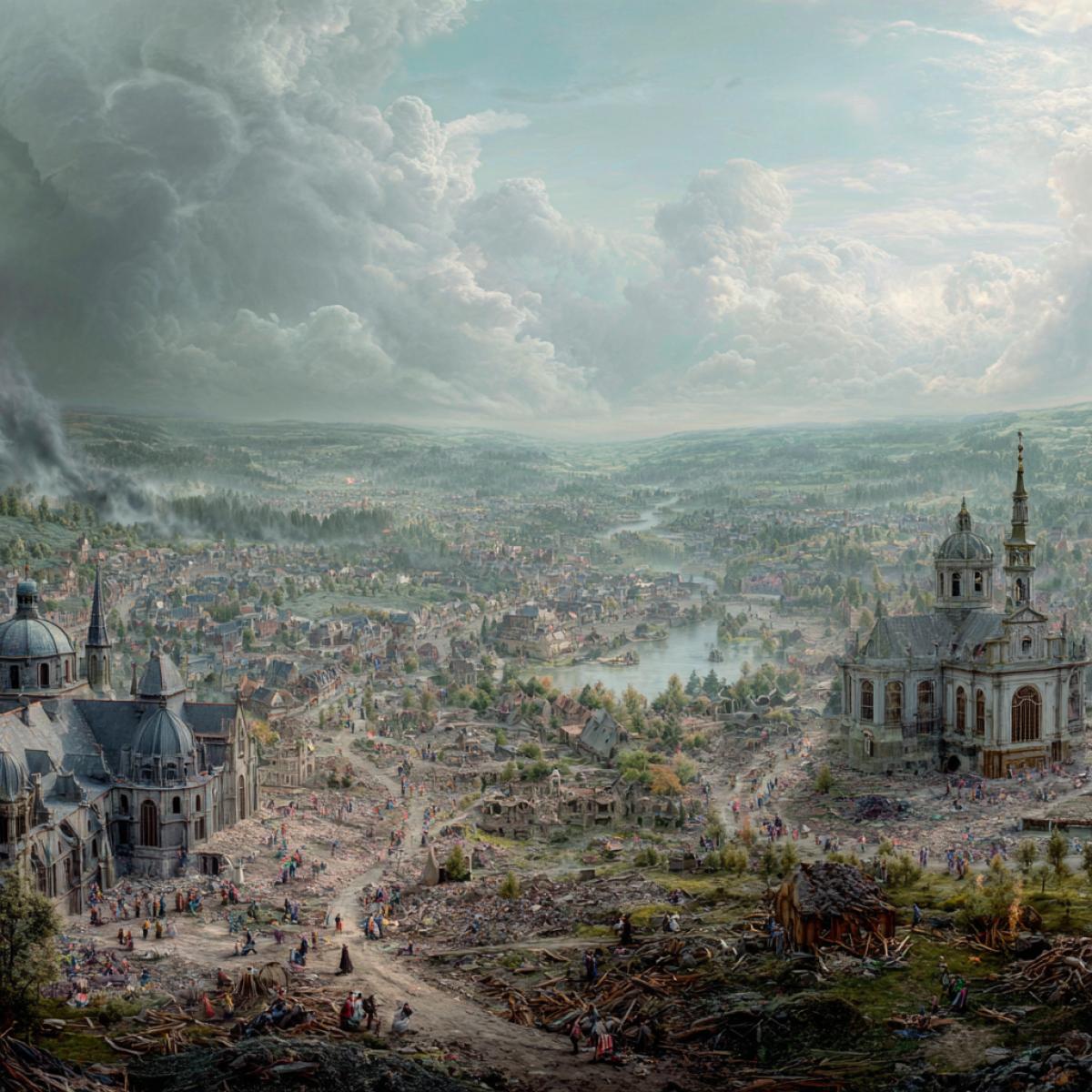 View after the Apocalypse after 300 years