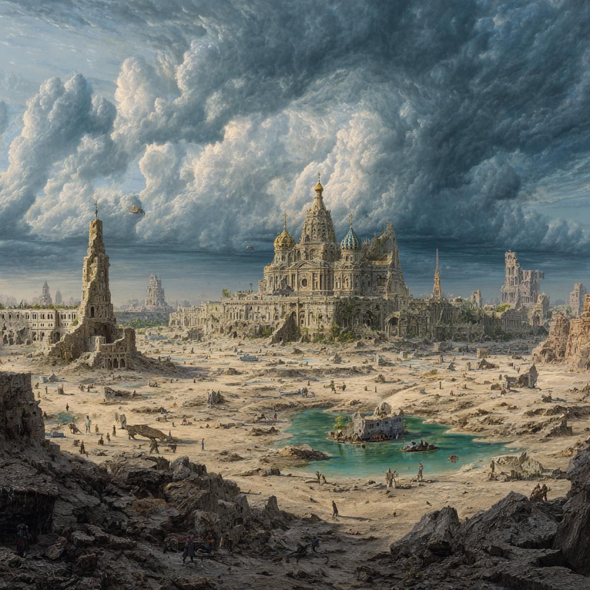 View after the Apocalypse after 300 years