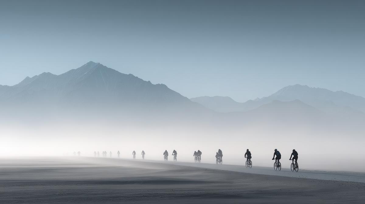 Cycling convoy on horizards