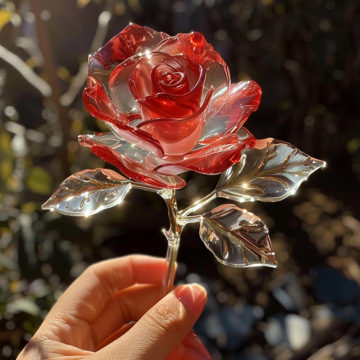 Glass rose 🌹