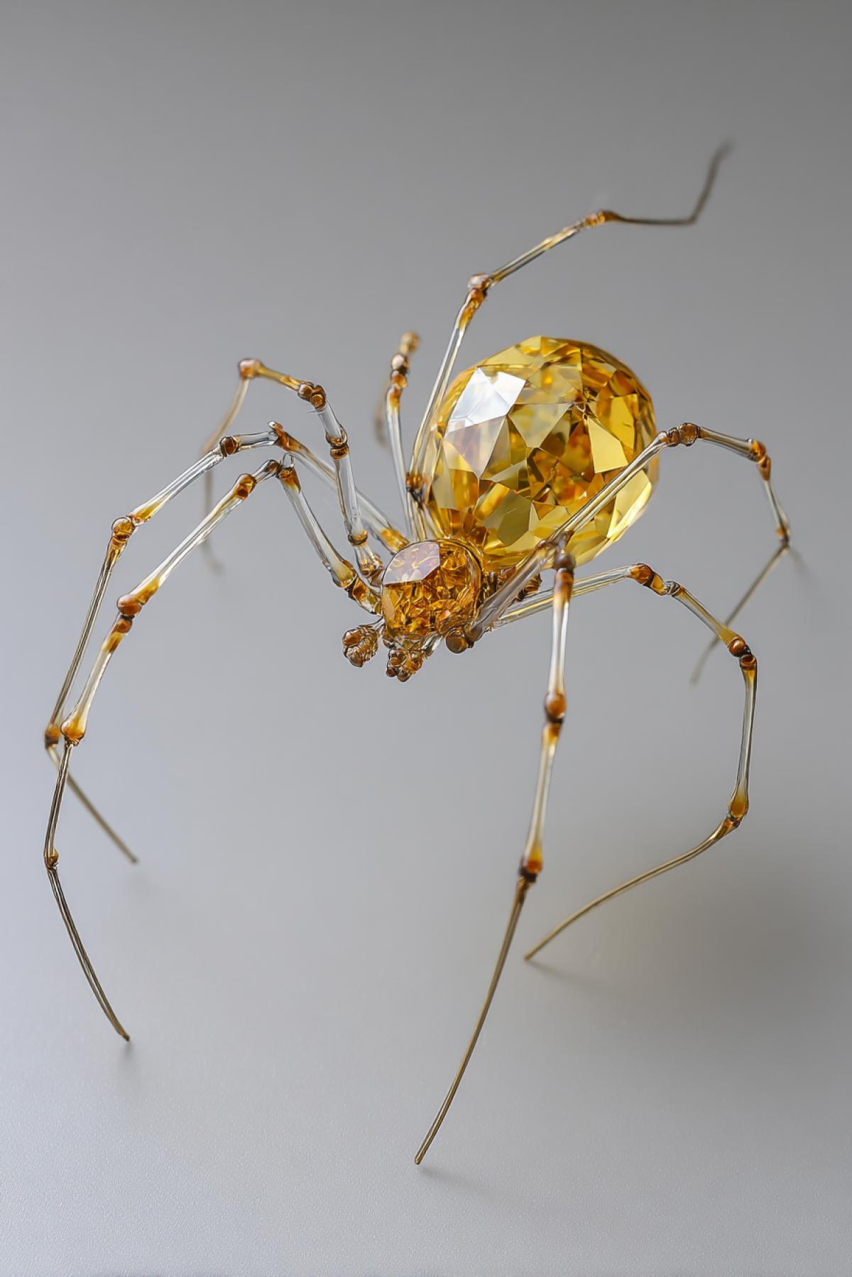 Crystal spider figyellow water