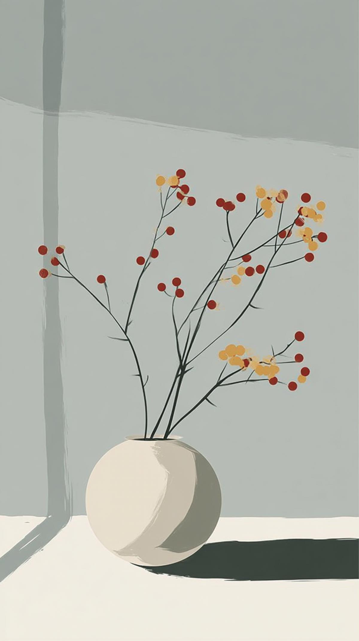 Minimalist Floral Essence of Simplicity