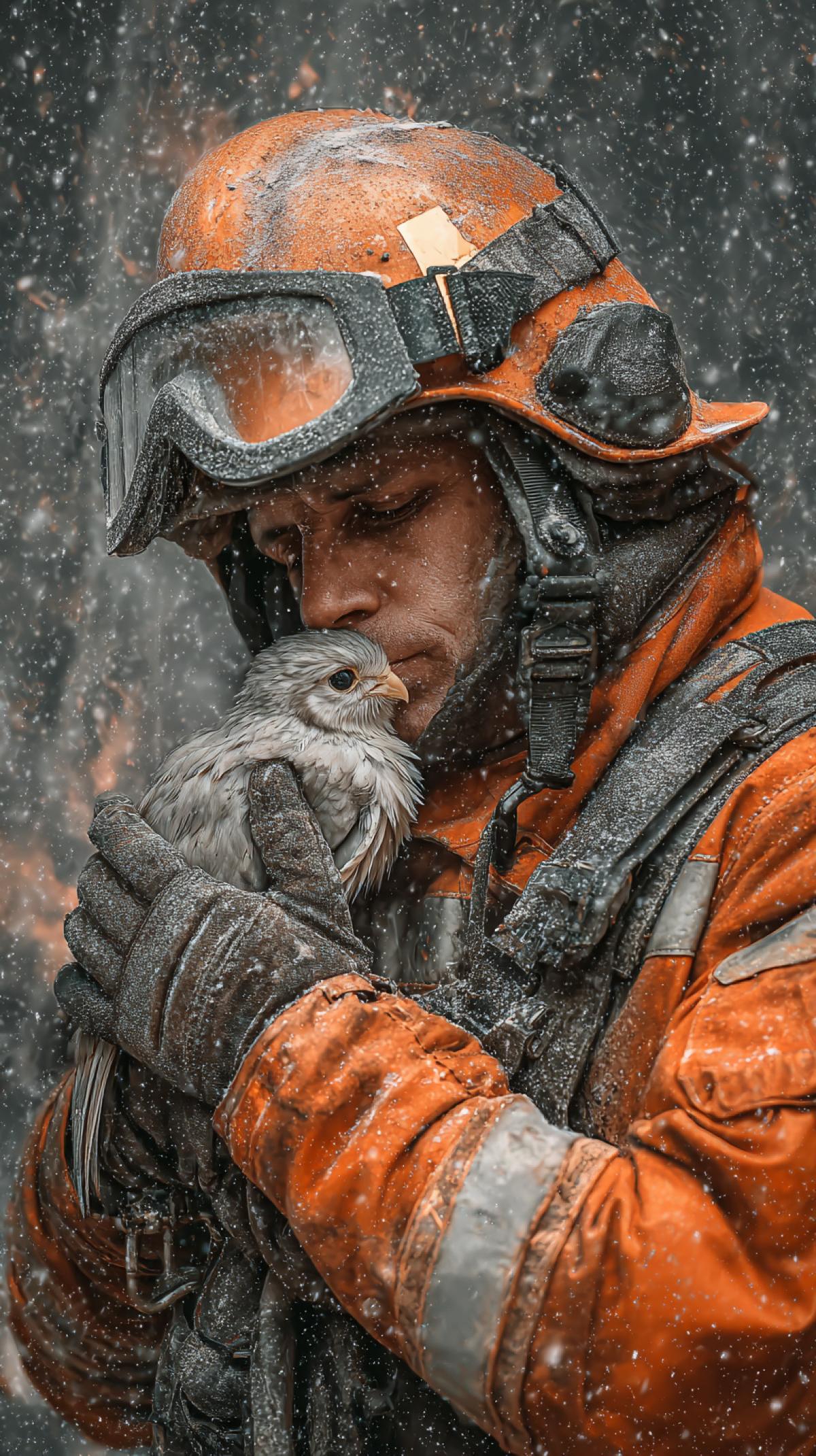 Heroes who risk life in order to save others. Ваша задача сгенерировать образ спасателей в самом разном окружении и с разными задачами.