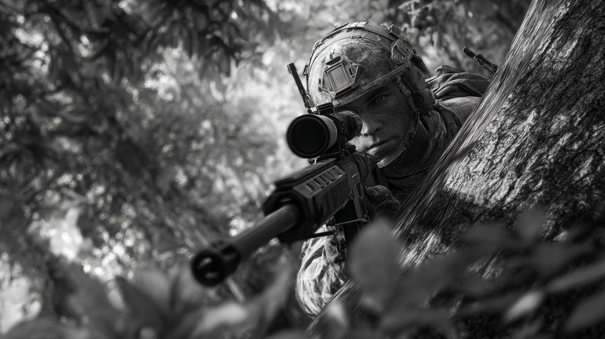 Sniper into action, calmness of spirit and reconciliation