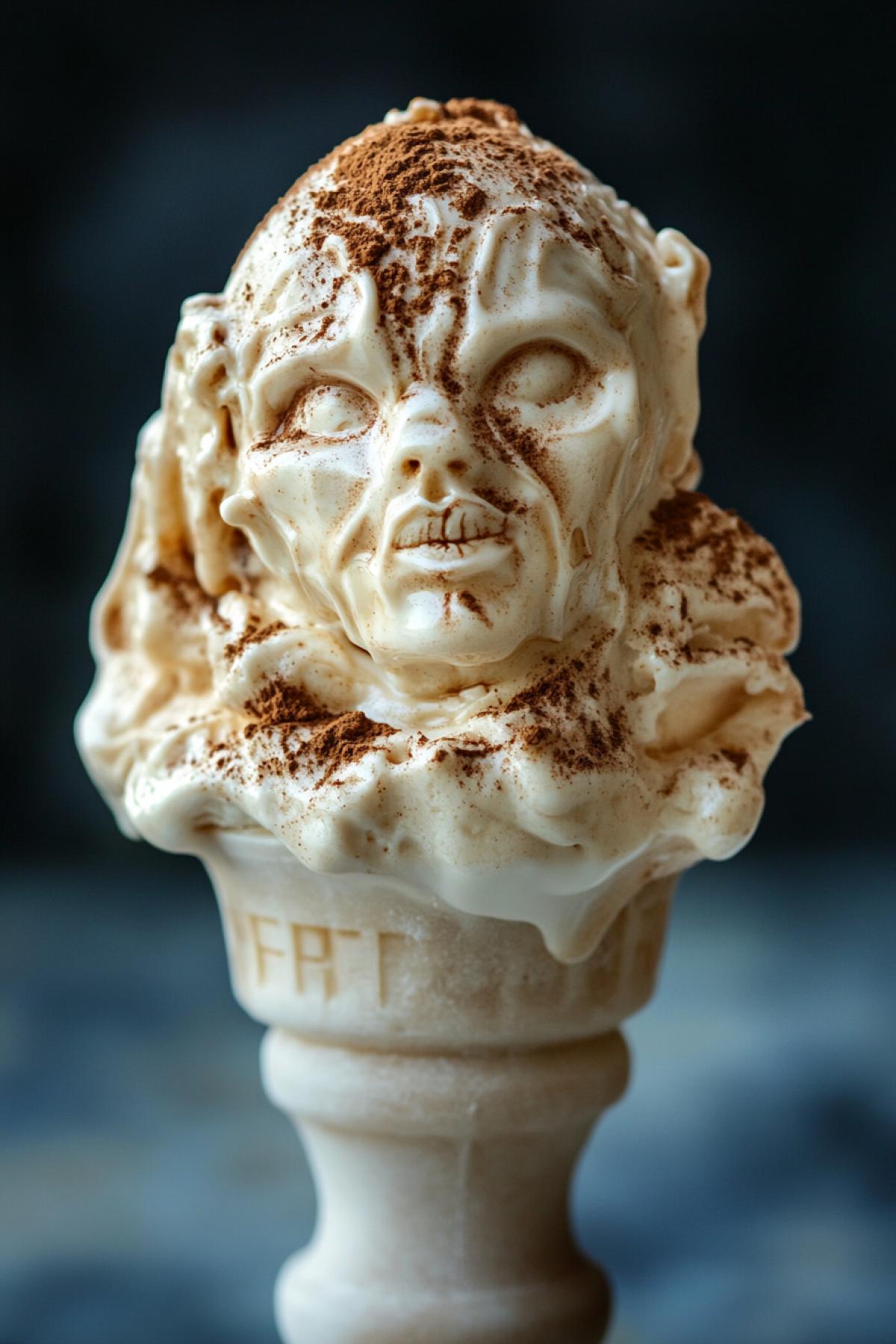 Ice cream of the future: unusual tastes, forms and textures that no person still saw in the form of an unusual object in the style of fantasy