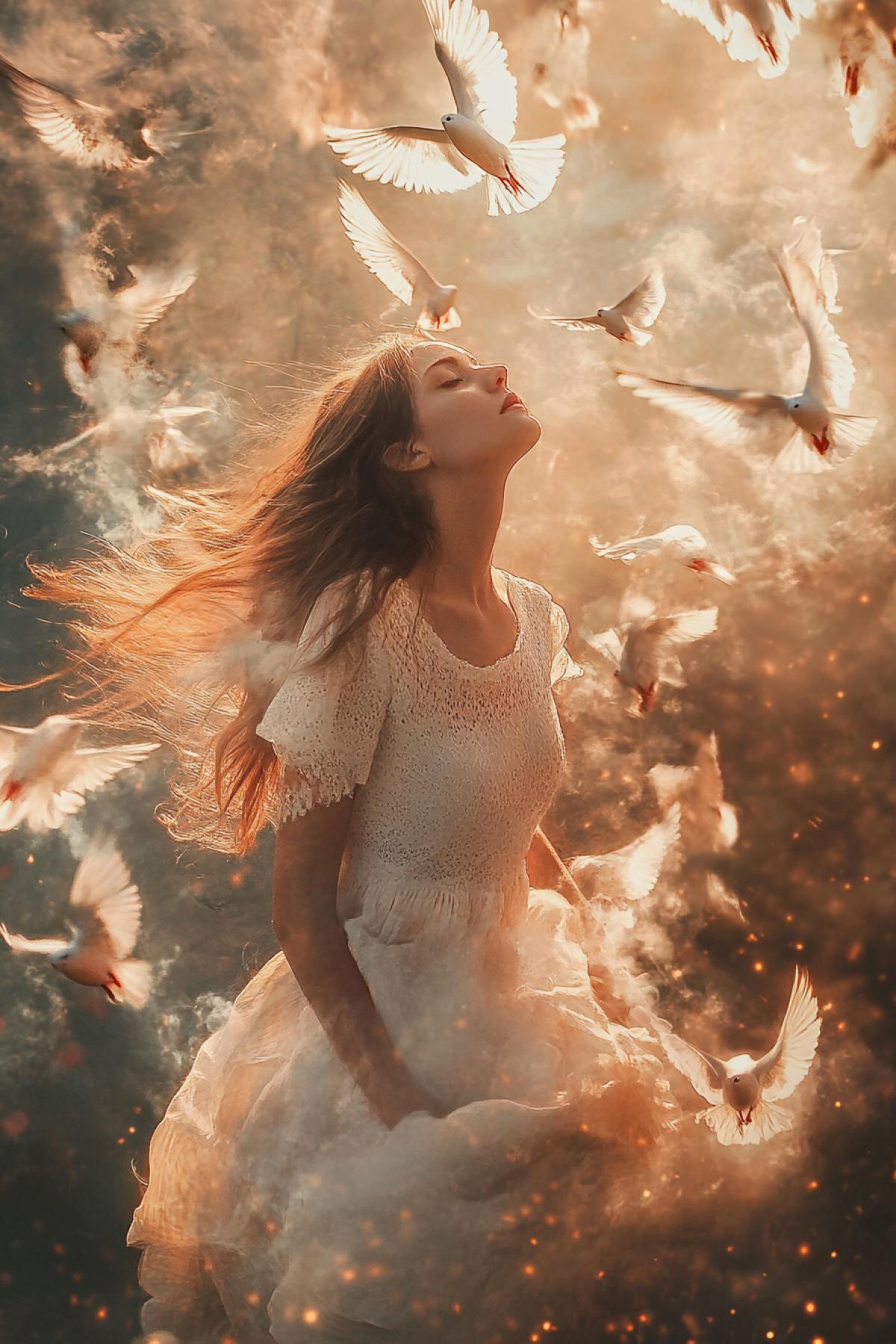 The feeling of complete limitless space, when nothing and no one restrains your flight of thought and spirit. create images that convey the idea of freedom in its most diverse manifestations in the style of fantasy