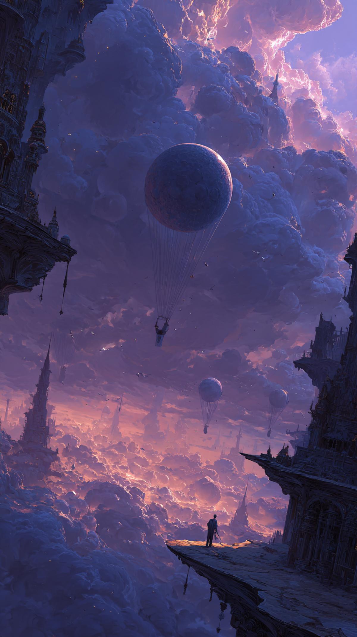 The feeling of complete limitless space, when nothing and no one restrains your flight of thought and spirit. create images that convey the idea of freedom in its most diverse manifestations in the style of fantasy
