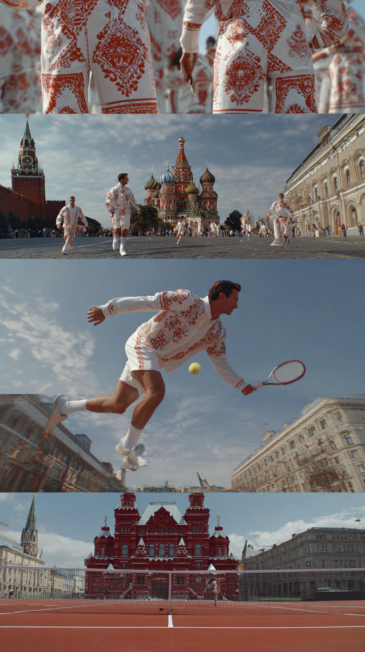 The Grand Slam on Red Square: Russias Tennis Heritage. Immerse yourself in a world where the classical beauty of Russian. culture meets the modern energy of tennis.. These visuals capture the essence of Russias architectural grandeur and rich heritage, while. showcasing a sport that unites the world. In these videos, youll witness: Cultural Design: Tennis apparel adorned with intricate patterns reminiscent of traditional Russian motifs, seamlessly blending with the dynamic movement of the sport. a female tennis player on Red Square in Moscow is playing tennis. a powerful ball serve