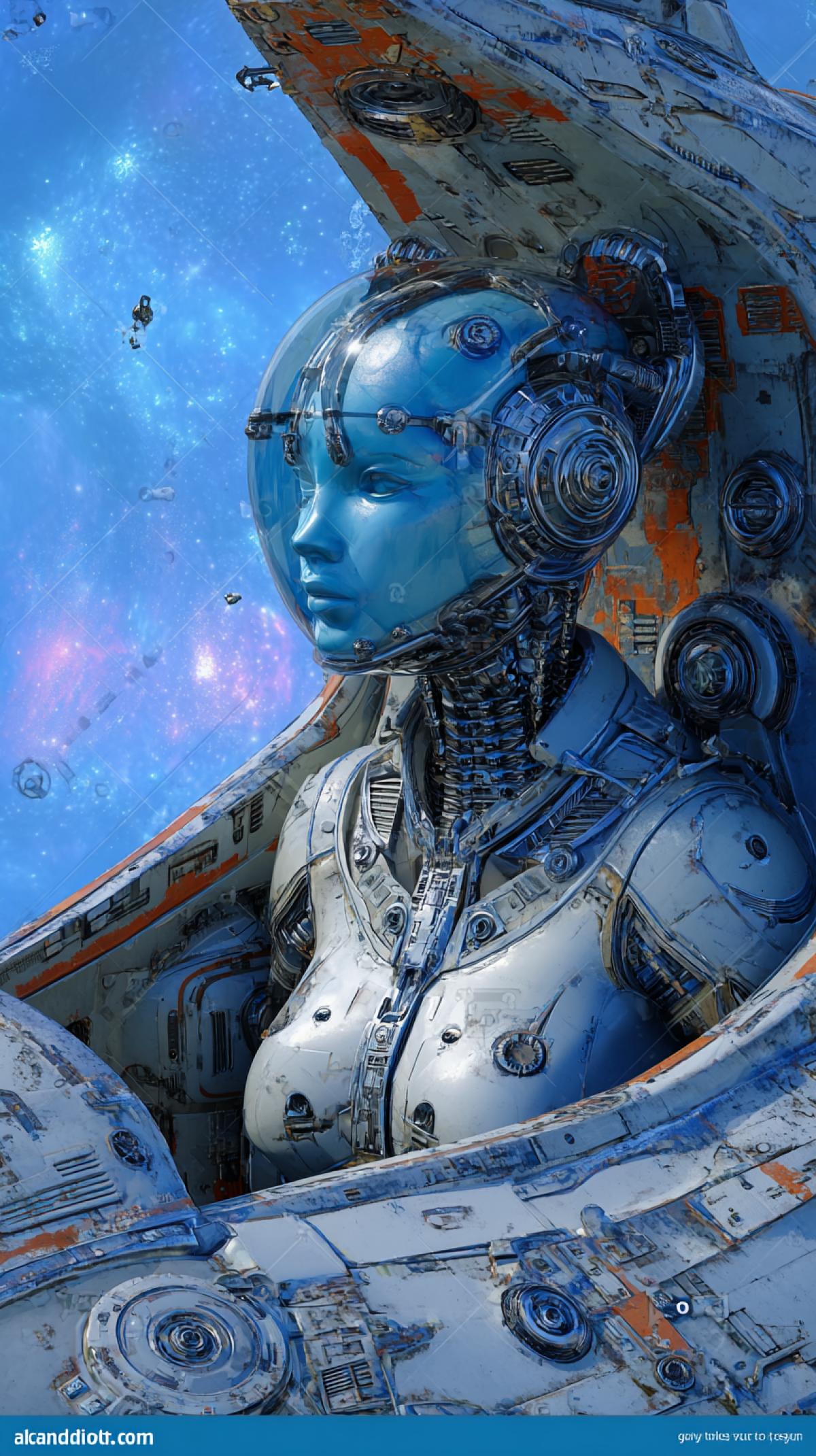 Flight of the sentinel stock illustration.. Illustration of alien. Фото от пользователя Grandeduc на dreamstime•. Illustration about 3D illustration of science fiction. female alien android space ship pilot. Illustration of. alien, fantasy, blue metal