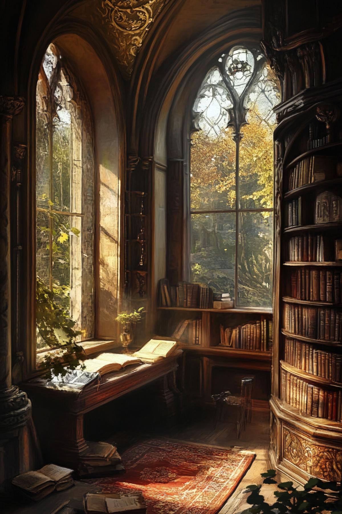 A great place of power, solitude and inspiration for introvert in the style of realism
