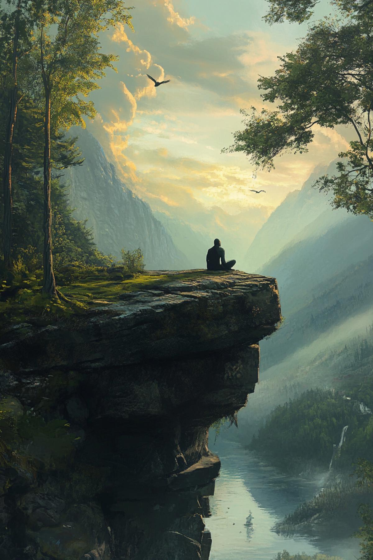 A great place of power, solitude and inspiration for introvert in the style of realism