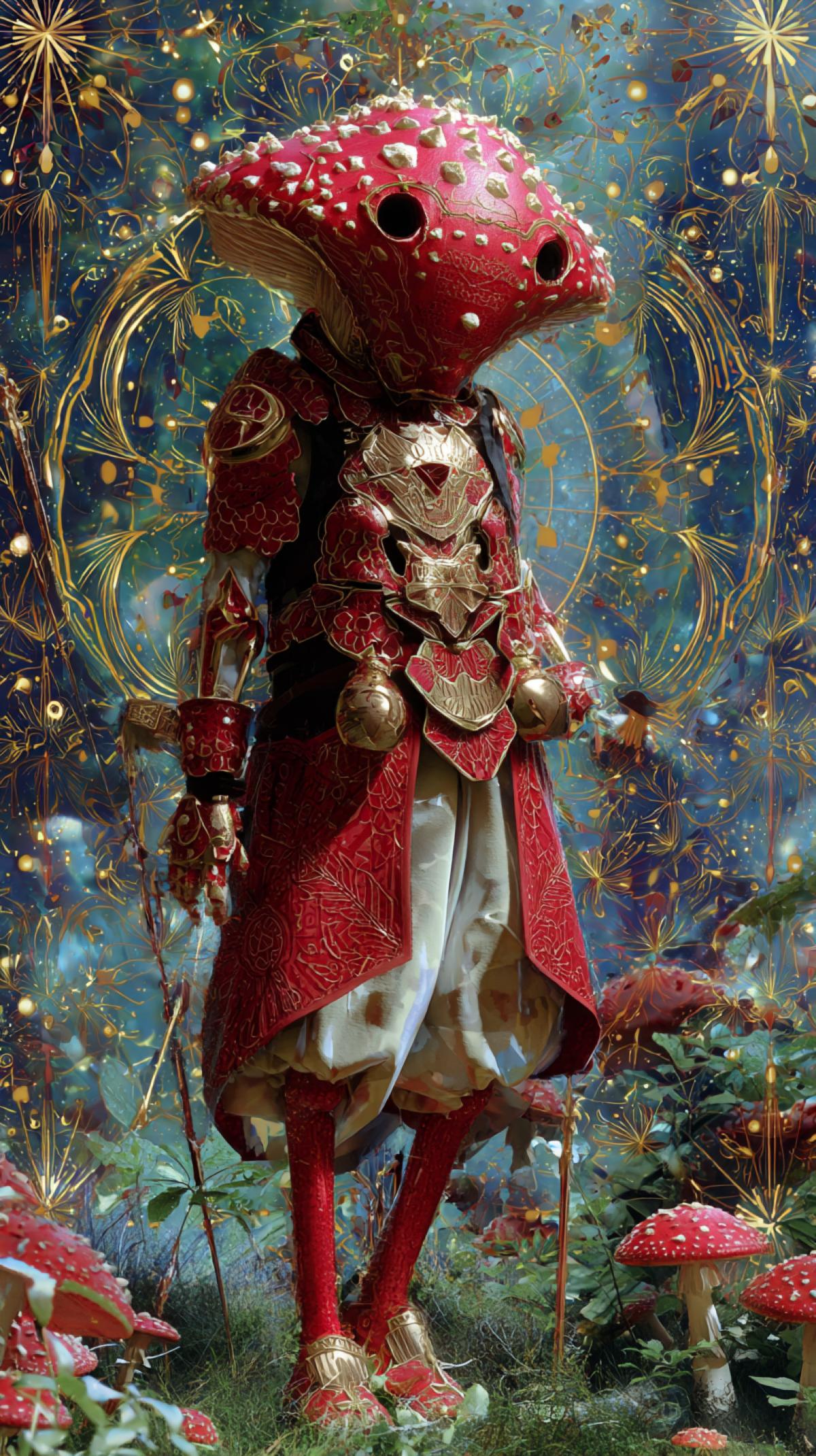 The revived humanoid fly agaric Kenay Surrealism Magic Pran