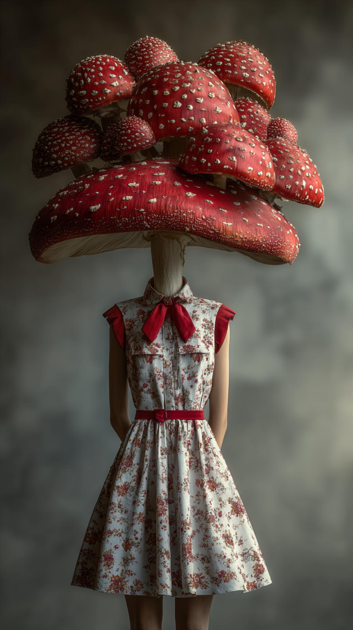 The revived humanoid fly agaric Kenay Surrealism Magic Pran