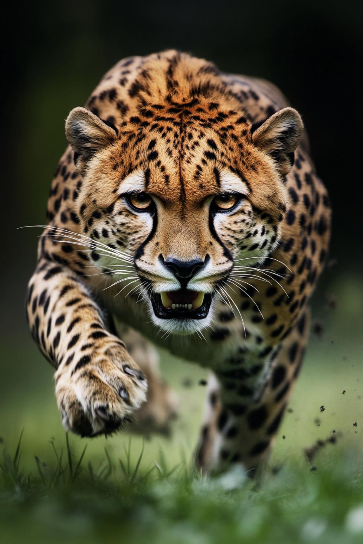 Show how predatory prepares for a jump on the hunt