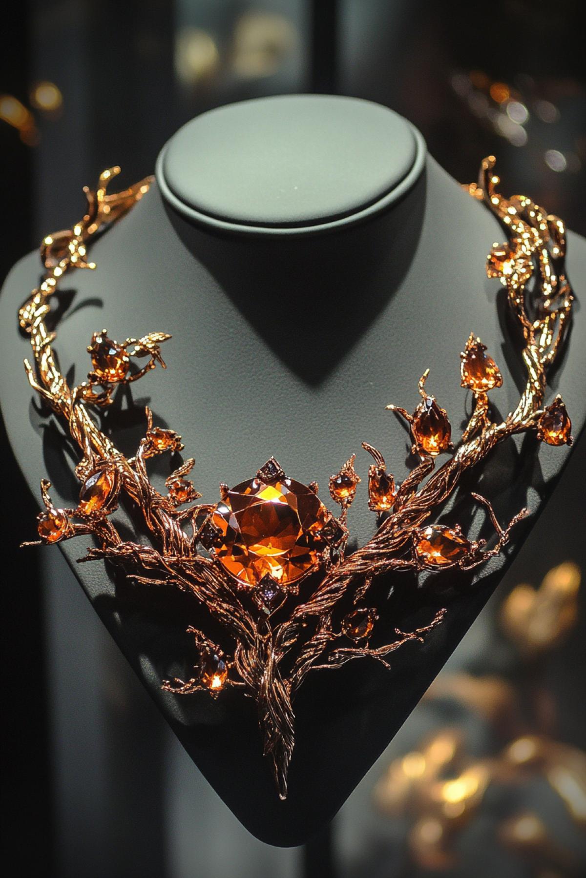 Come up and generate a jewelry that does not exist in reality simultaneously functional and artistic. It can be a necklace, earring, bracelet, diadem or brooch, made in an unexpected version.. In the style of Harry Potter