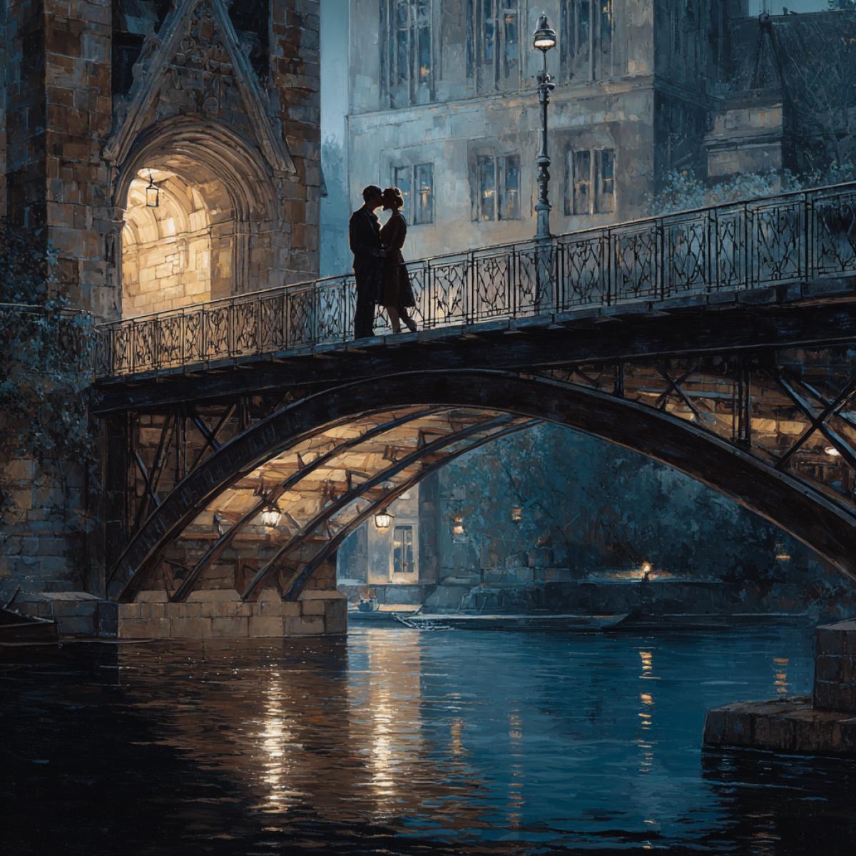 Romance on the bridge