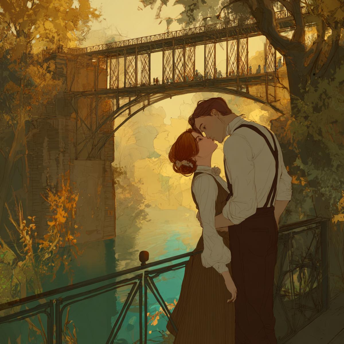 Romance on the bridge