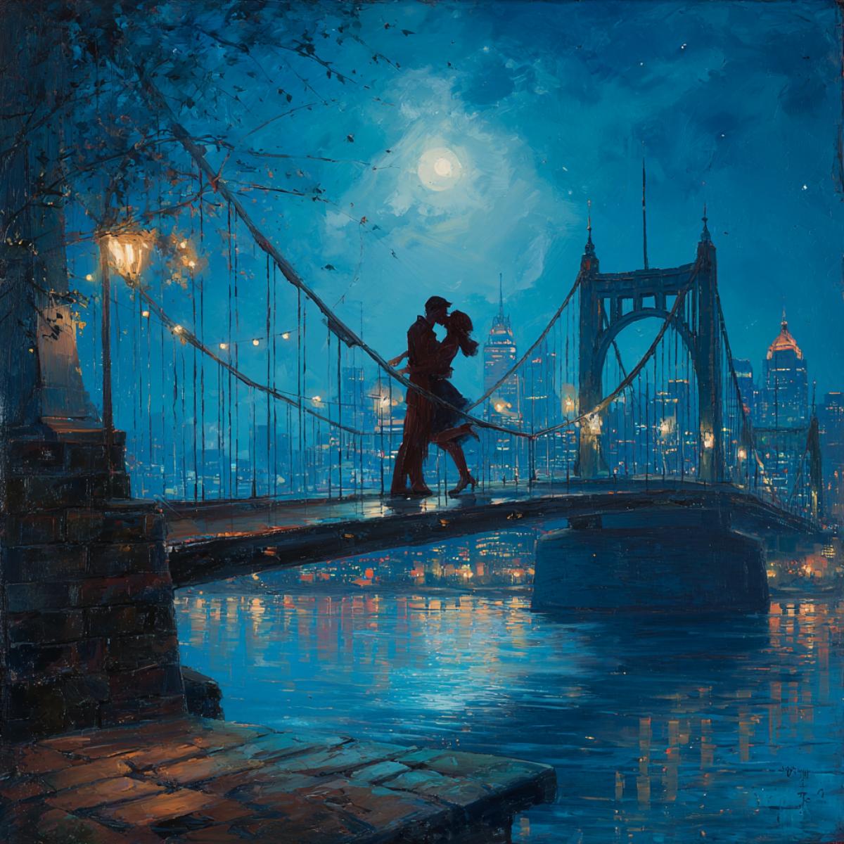 Romance on the bridge