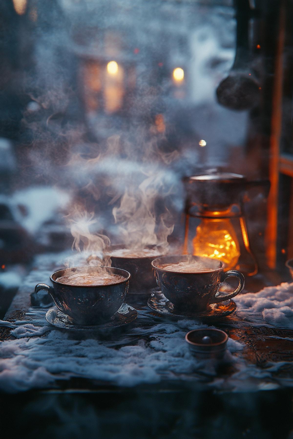 The task is to create an expressive scene, which combines two fundamentally different, unexpectedly adjacent concepts, image or moods. The idea is not just to place objects nearby, but to show the tension between them. Heat and cold