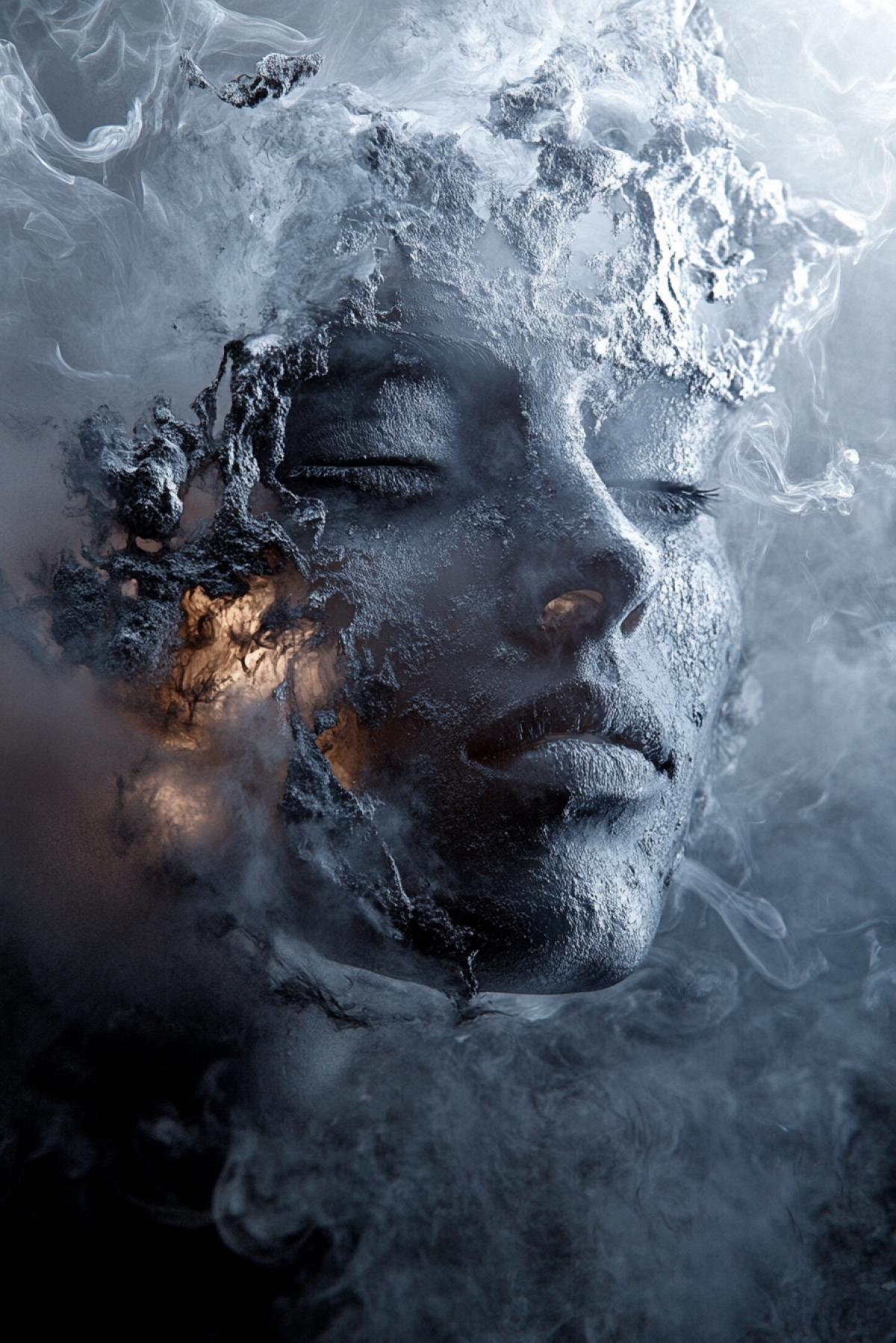 The task is to create an expressive scene, which combines two fundamentally different, unexpectedly adjacent concepts, image or moods. The idea is not just to place objects nearby, but to show the tension between them. Heat and cold