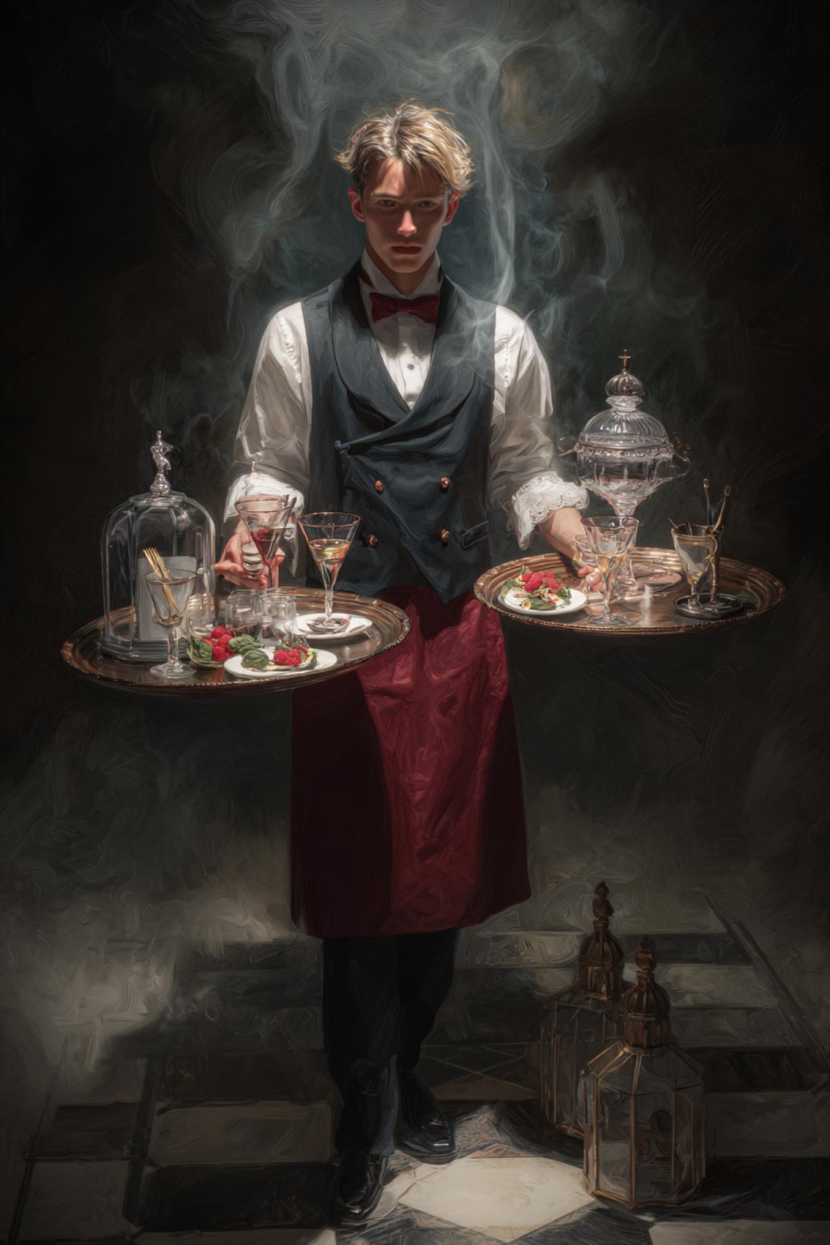 Waiter who serves, fantasy