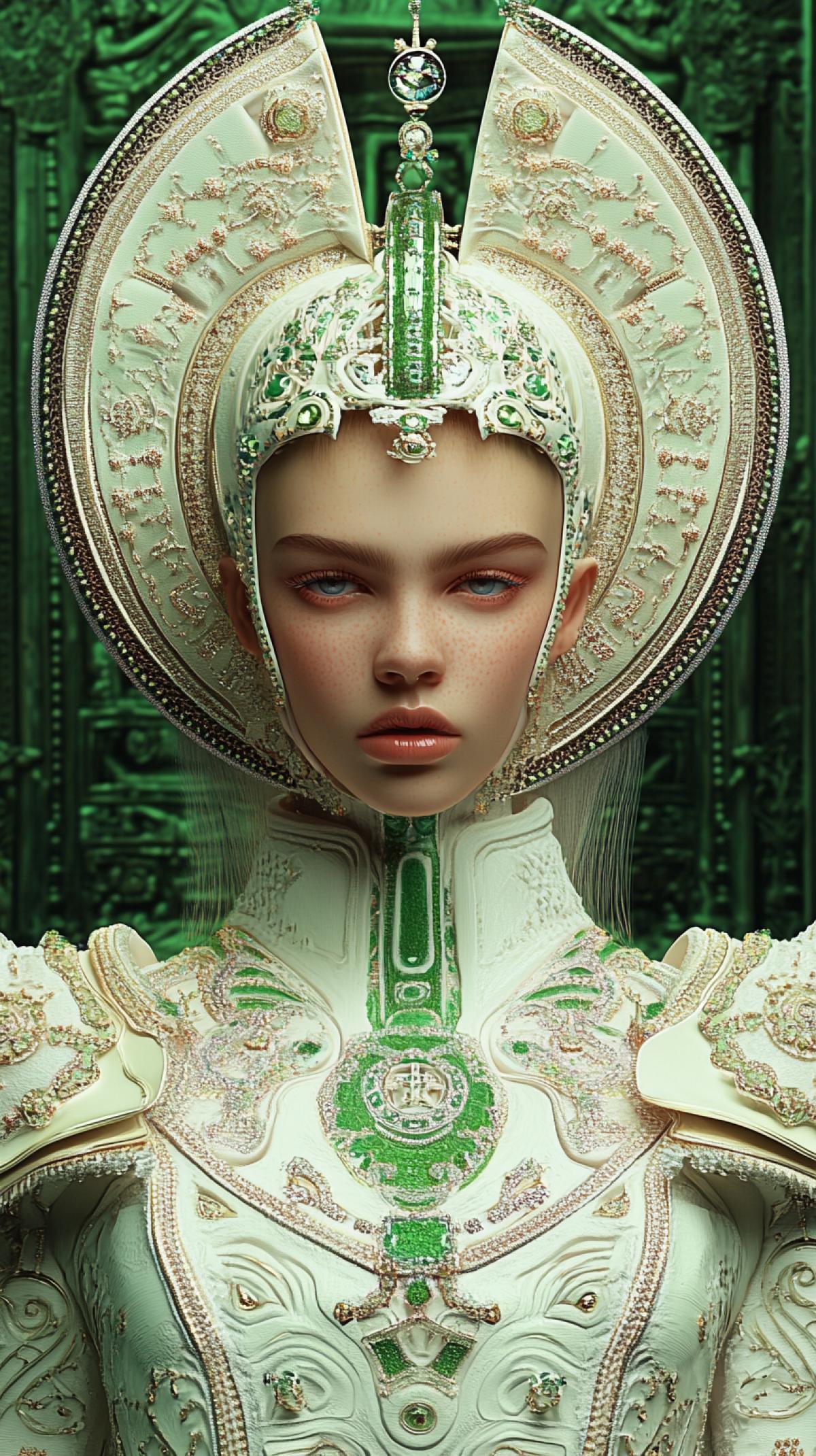 Topic: stile babydoll Fashion verdict. And I am all in Dolce & Gabbana, 3D digital painting, Daniel Egneus, Arush Votsmush