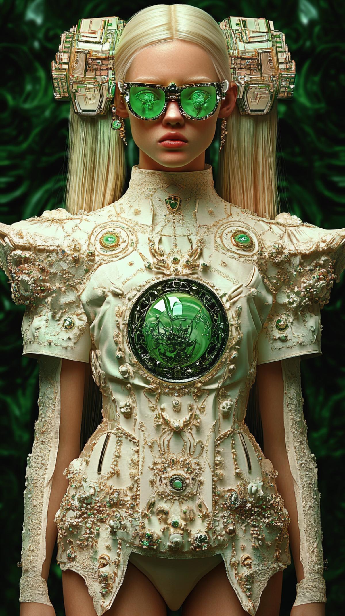 Topic: stile babydoll Fashion verdict. And I am all in Dolce & Gabbana, 3D digital painting, Daniel Egneus, Arush Votsmush