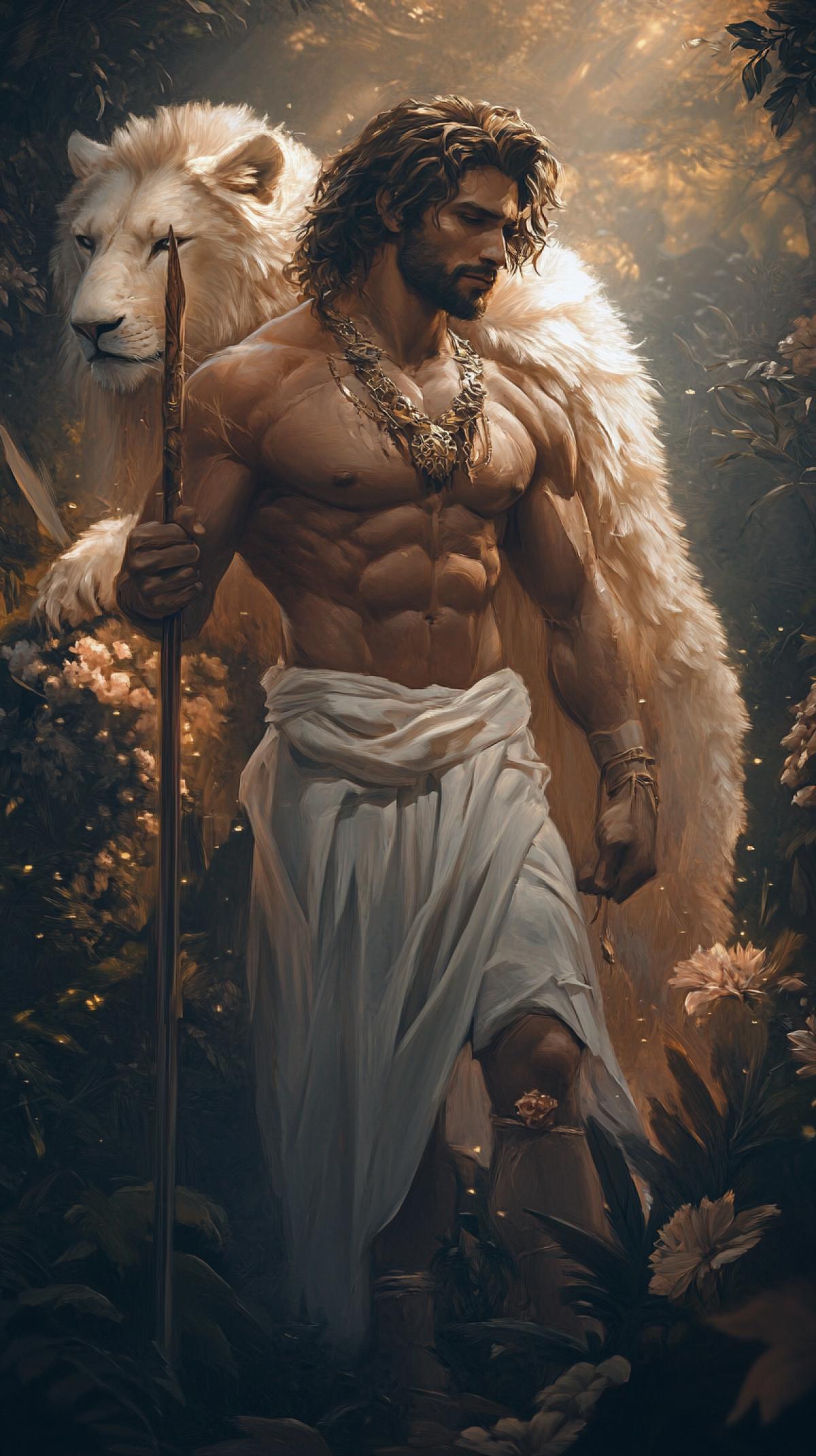 picture in the style of Boris Vallejo, handsome man in full growth. changing his appearance to an animal, Itilgail, magical, beautiful, fabulous, fantasy, masterpiece, aesthetic, many details, realistic, high resolution, high detail, digital art, isometric drawing, high quality, fantasy ar 9:16