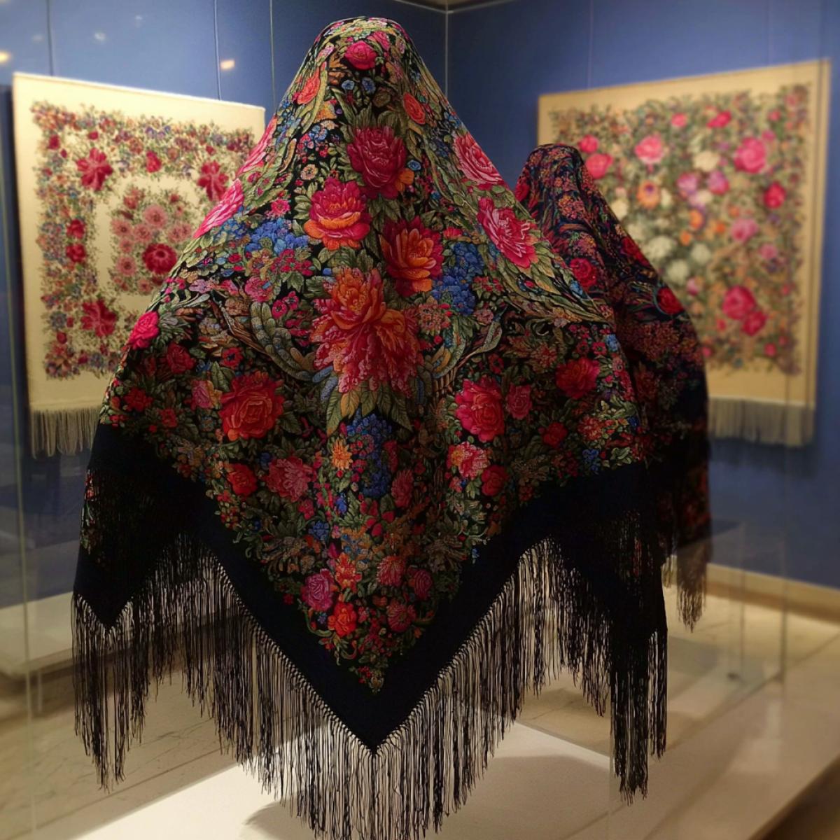 Russian shawls in the Russian Museum