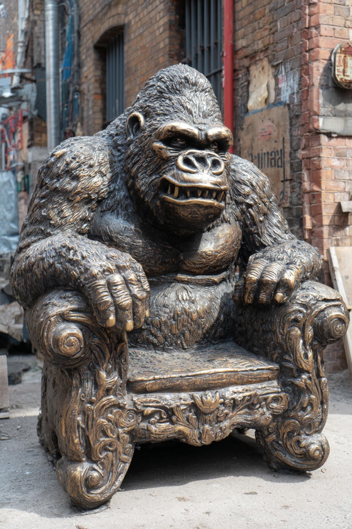 gorilla-shaped chair