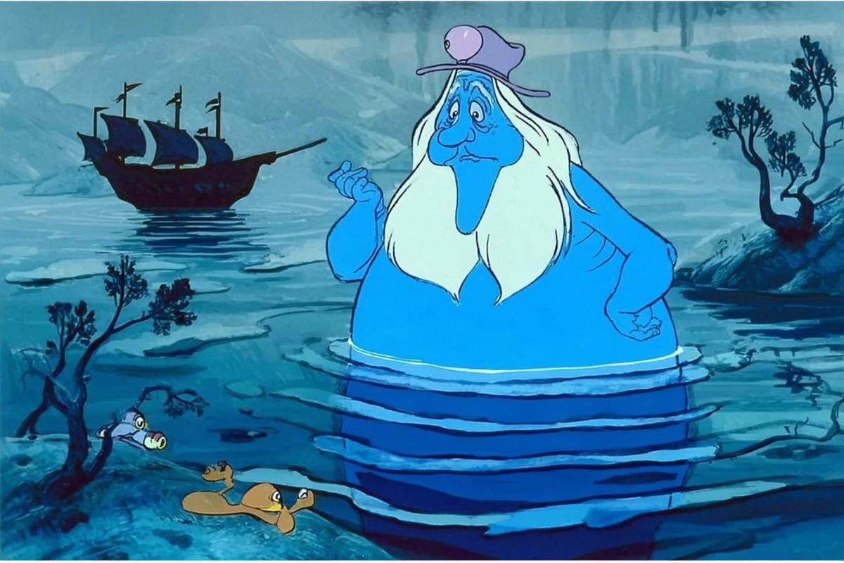 The Water Spirit is a character from the 1979 Soviet cartoon The Flying Ship, The Water Spirit in the River, a scene from the cartoon