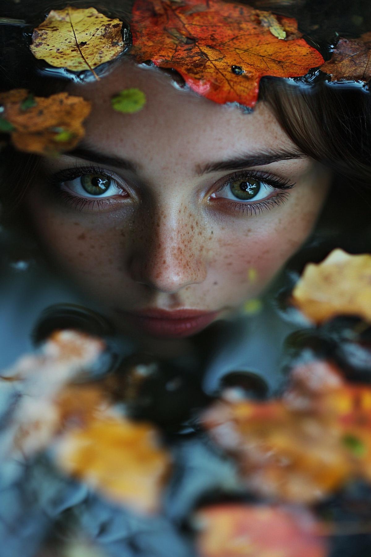 Convey all the beauty and unusual autumn with its colorfulness, reflection in puddles, the joy of autumn in faces