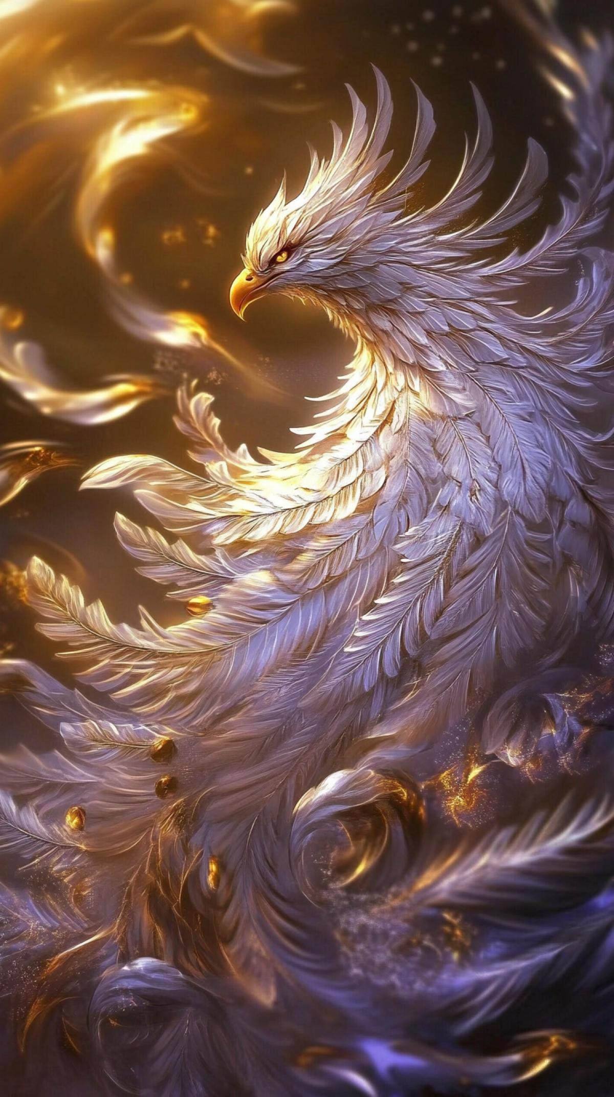 Perfect gute bird-dragon gibridform