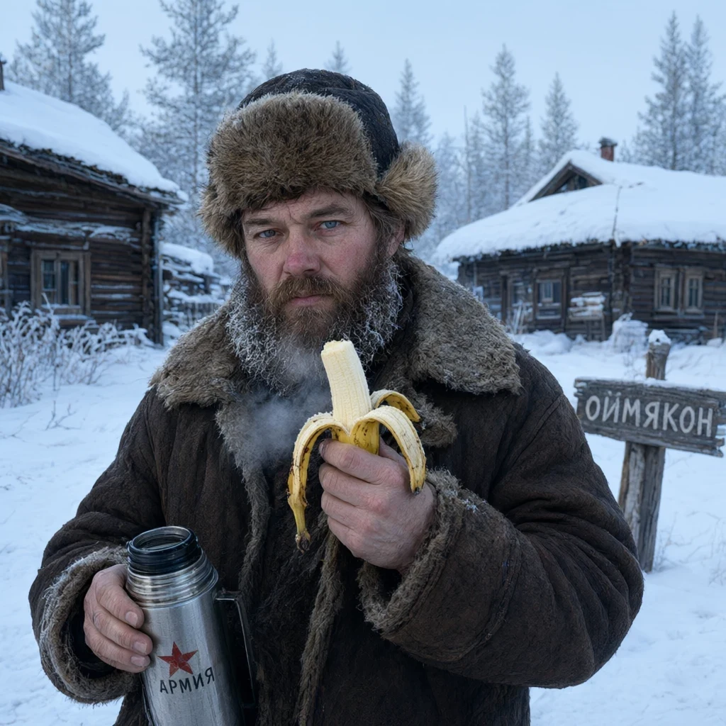 Житель Сибири съел свой банан и выжил