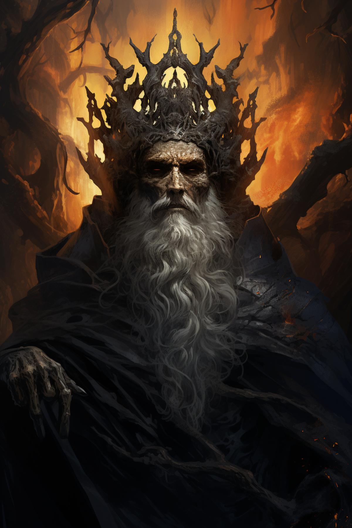 Illustration for the myth of the kingdom of gloomy Hades