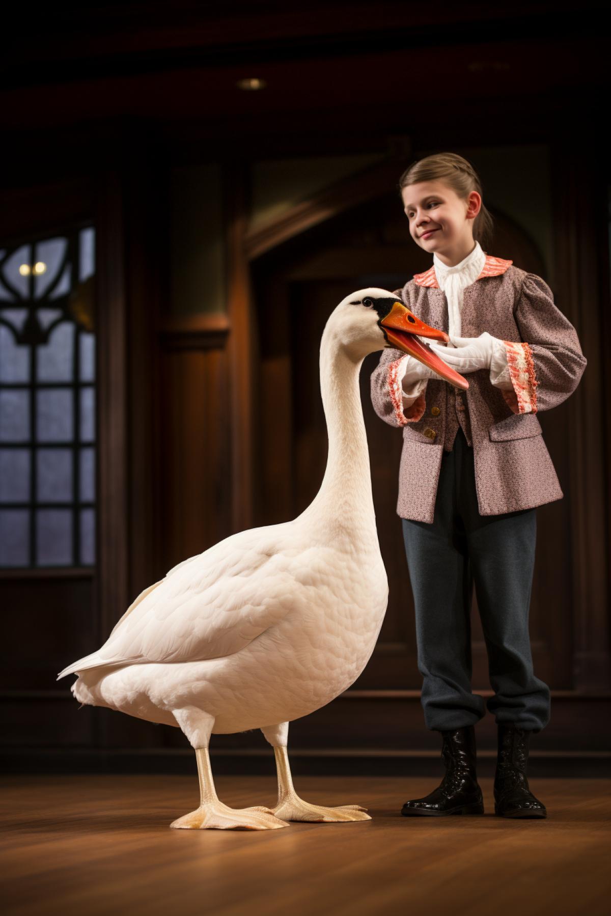 Cancer swan and pike teach a lesson to schoolchildren
