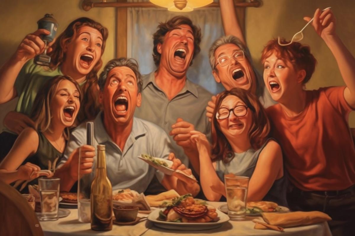The family laughs wildly, LOL! 🤣