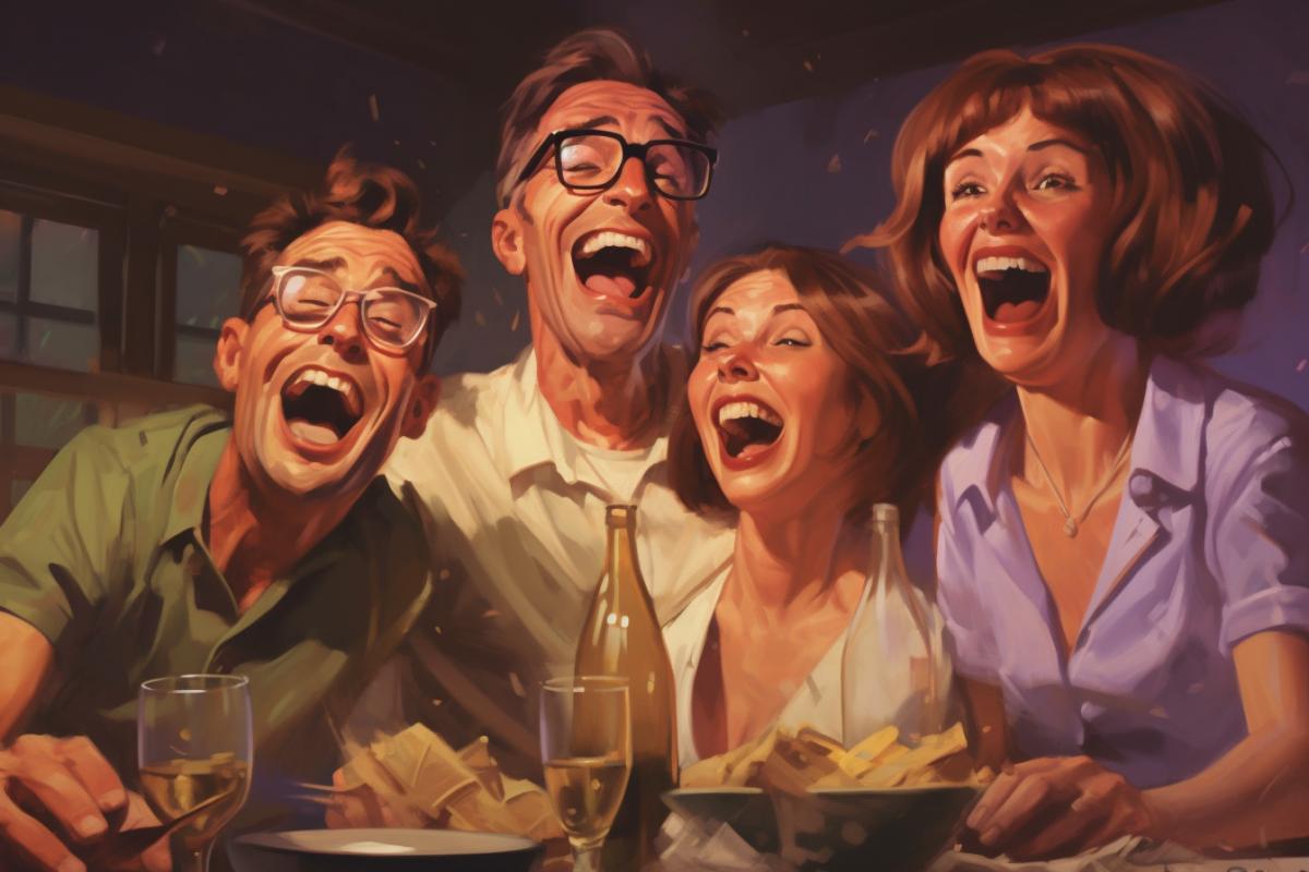 The family laughs wildly, LOL! 🤣