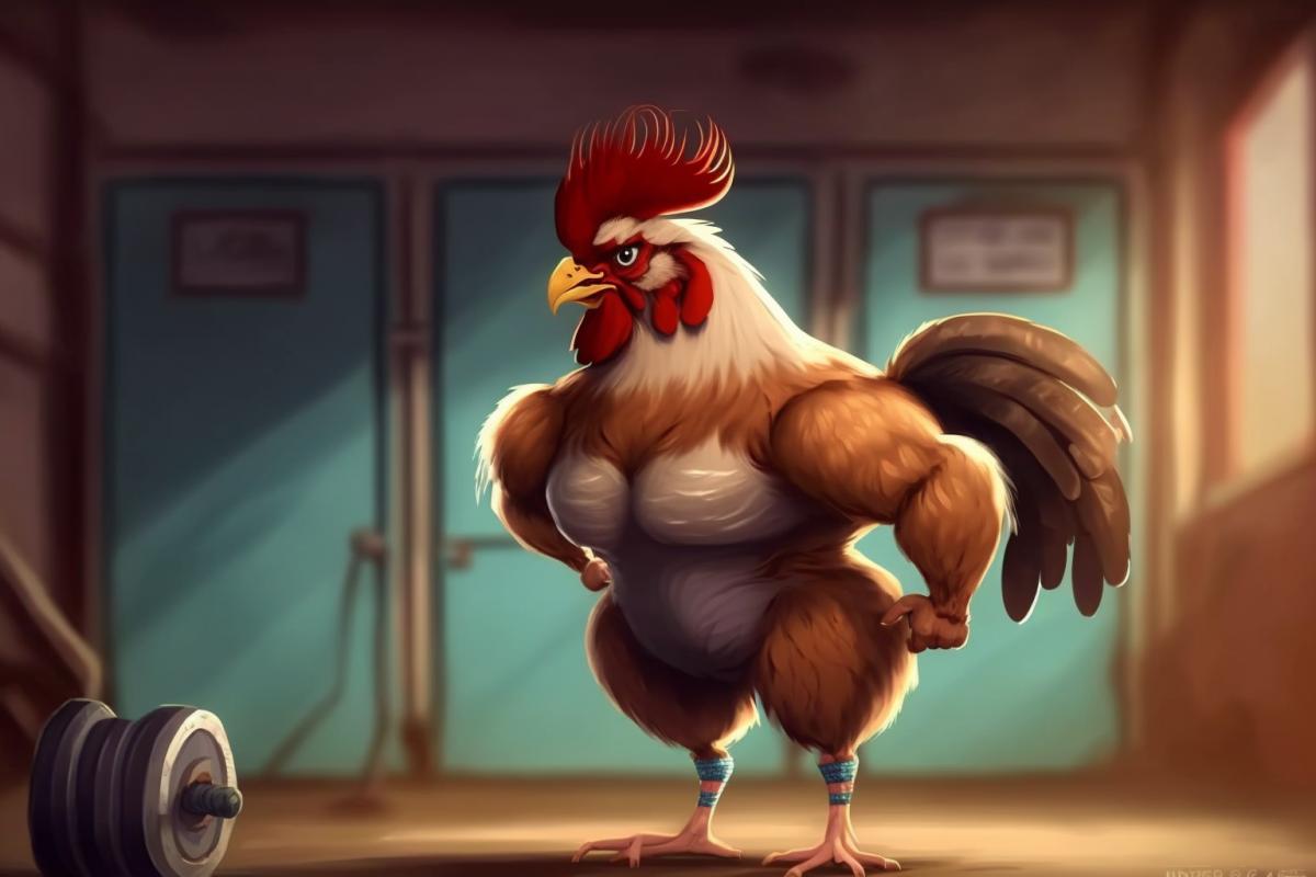 🐔🐓 muscular 💪
