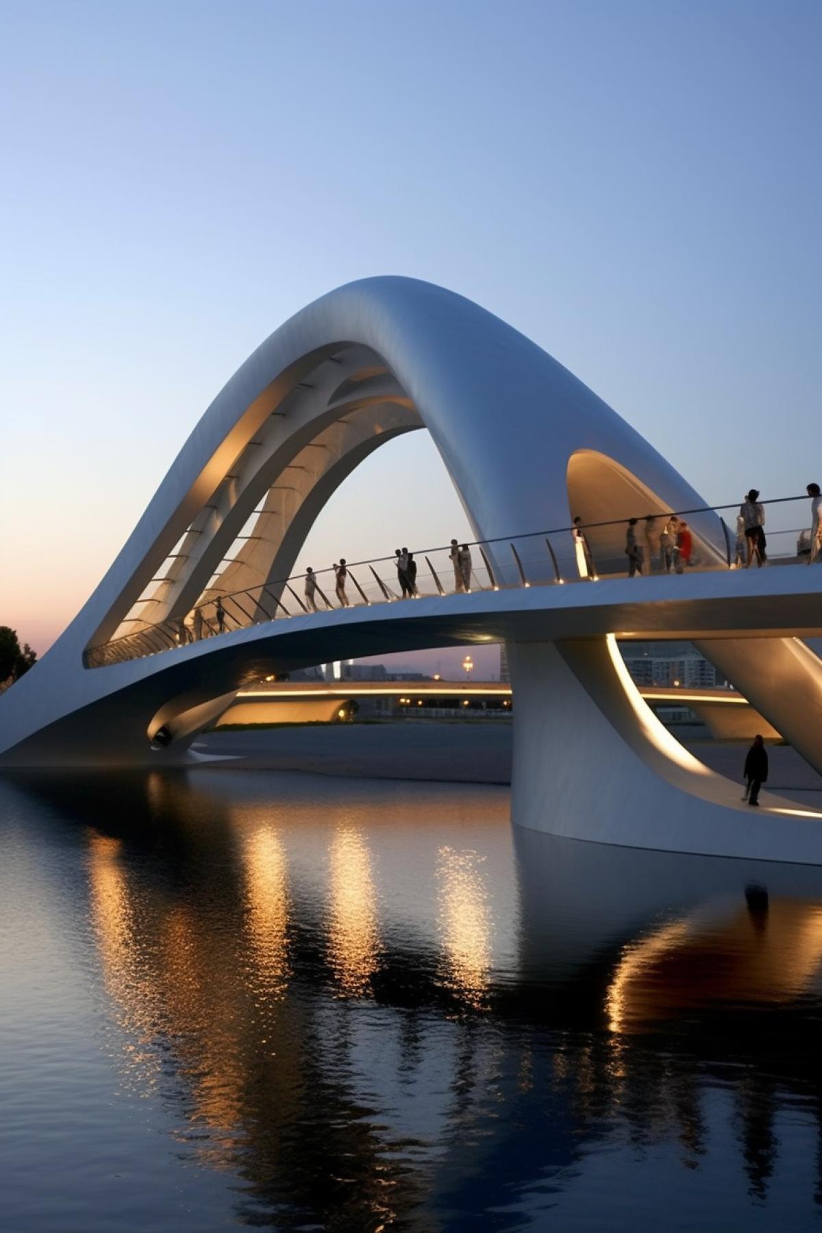 Architecture Zaha Hadid fantastic bridge