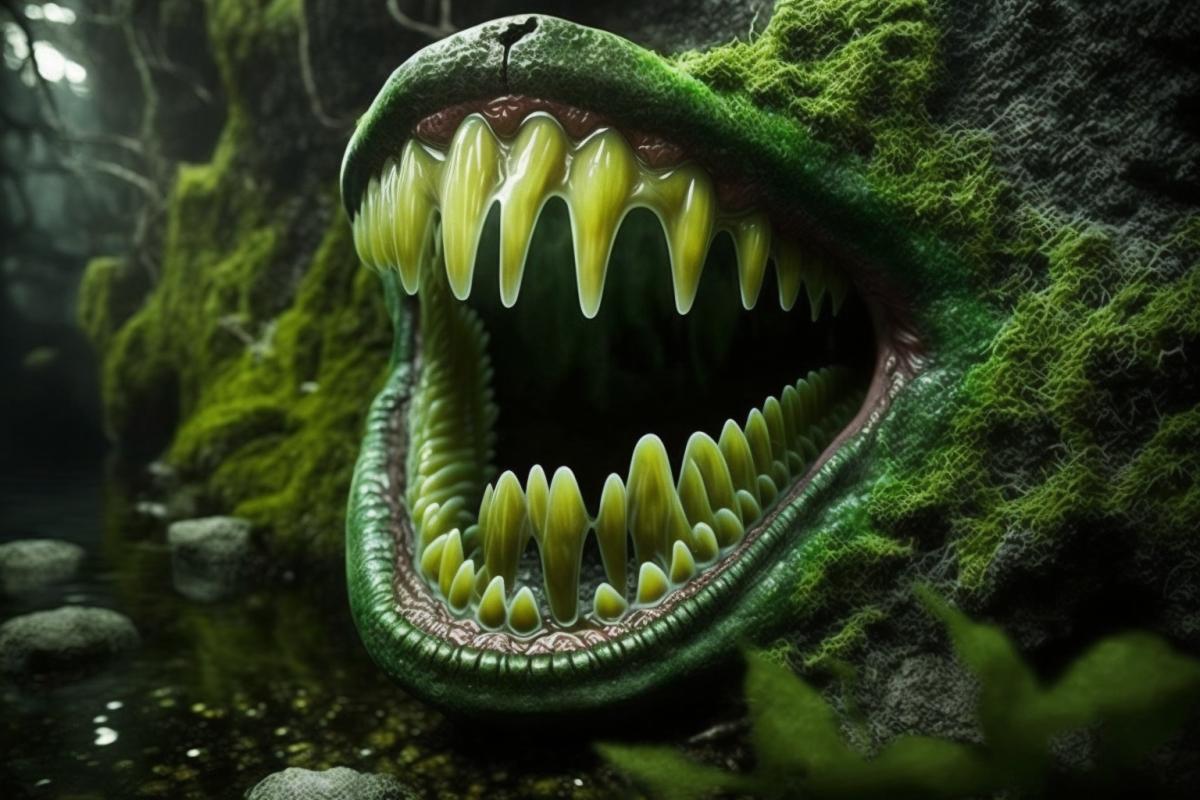 Scary toothy algae
