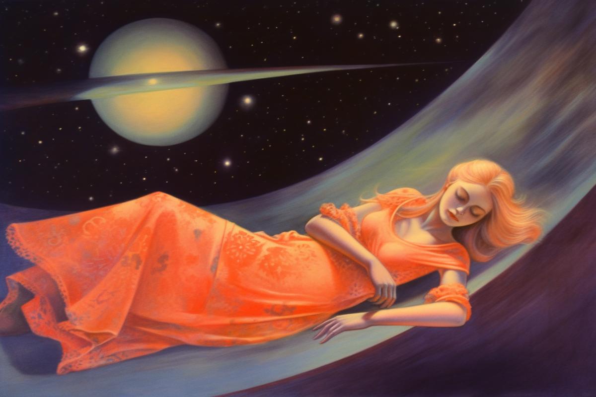 Astral projection, color drawing