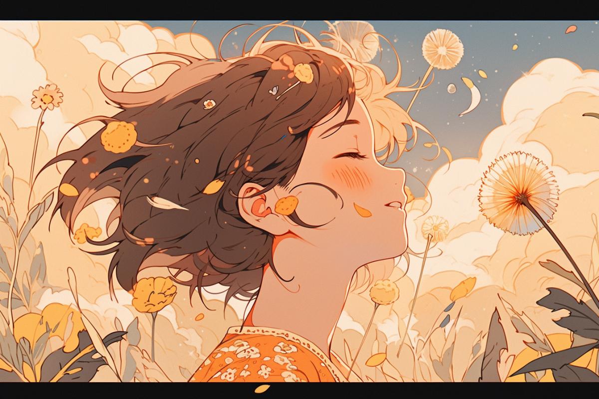 We lie under the dandelion sun and the beautiful Earth is spinning beneath us
