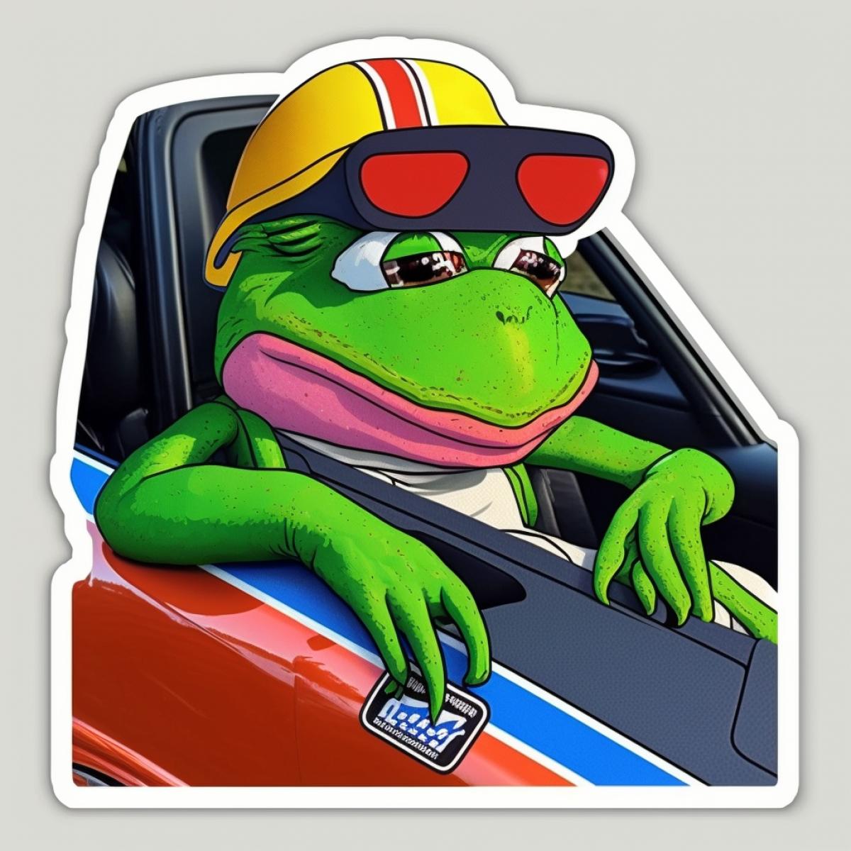 🐸💅🏎 sticker