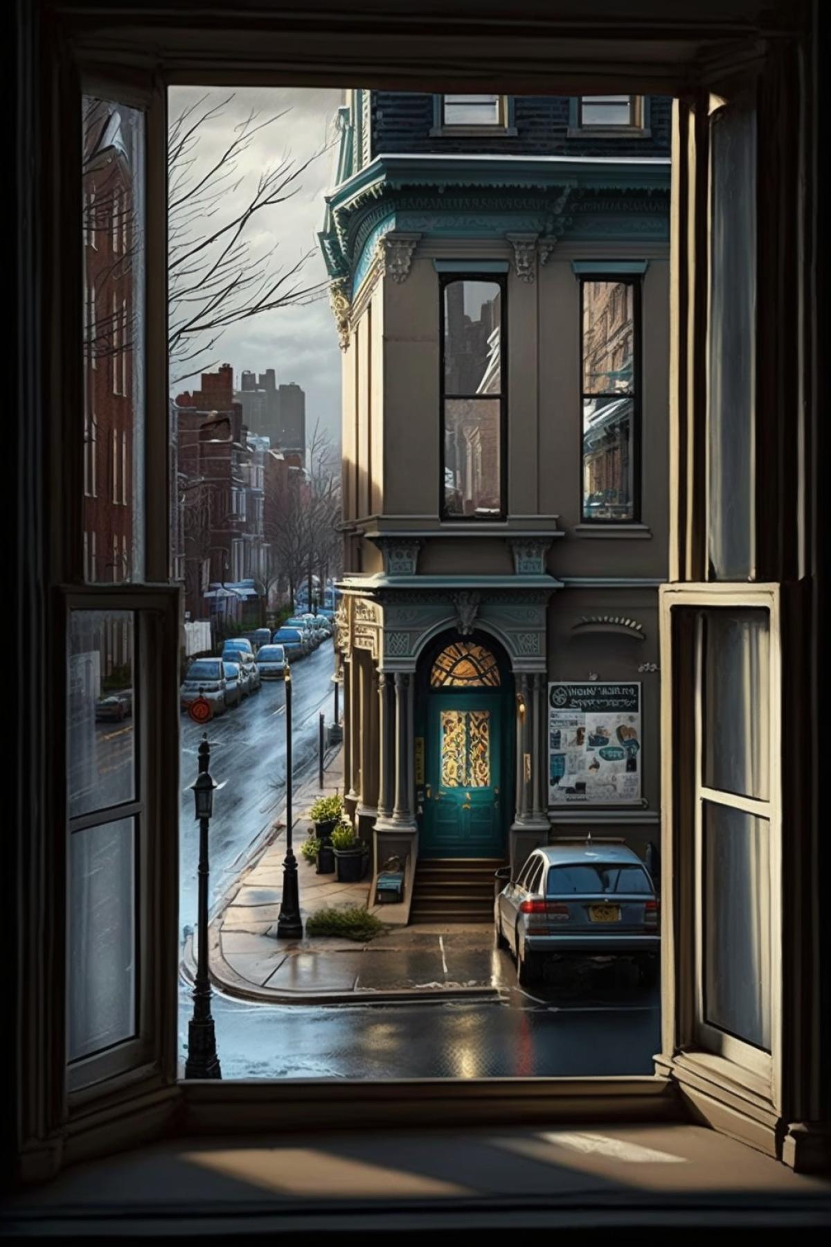 And from your window, only the street is a little