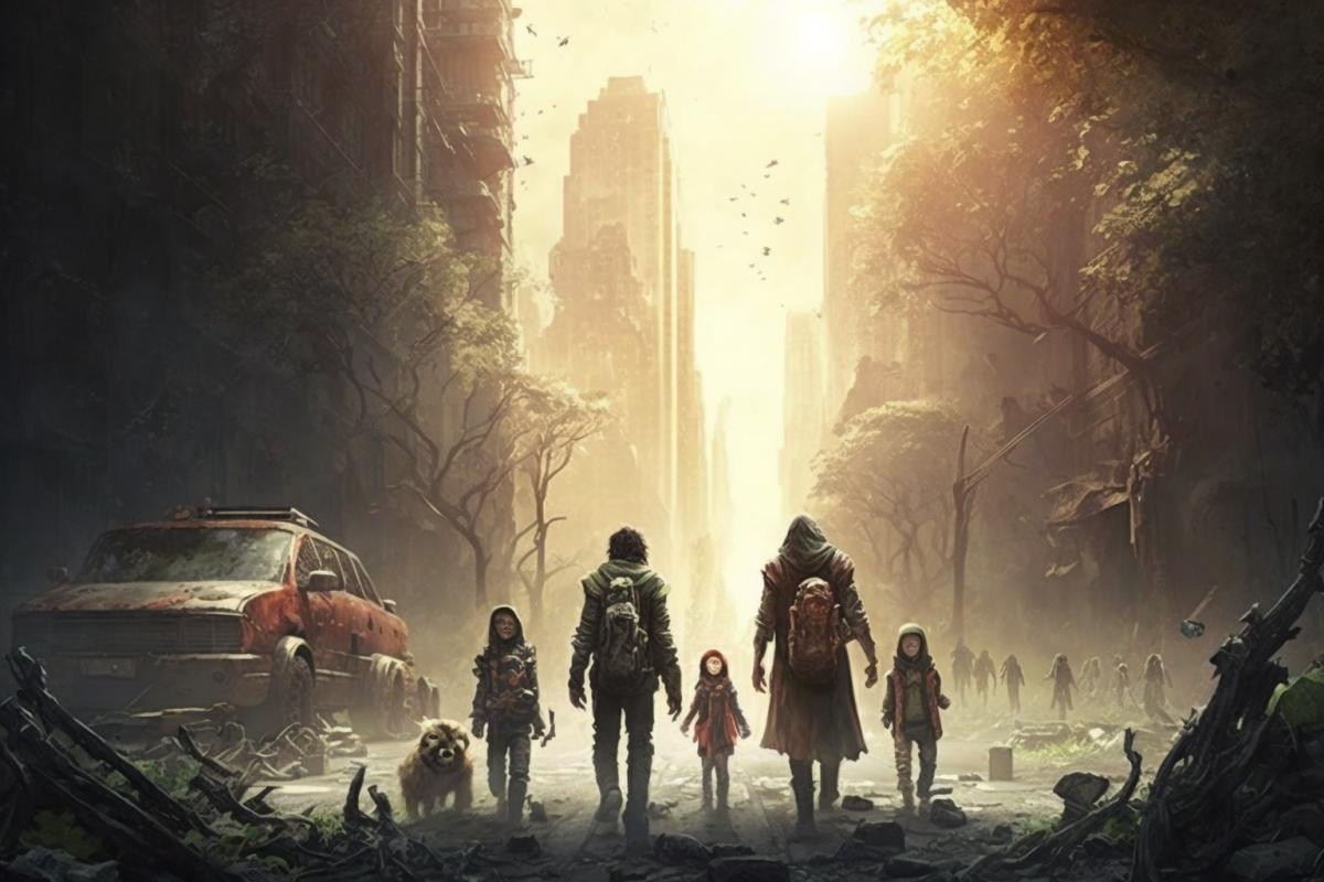 Post-apocalyptic world, humanity is extinct.