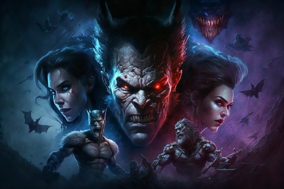 vampires vs werewolves, epic, 8k