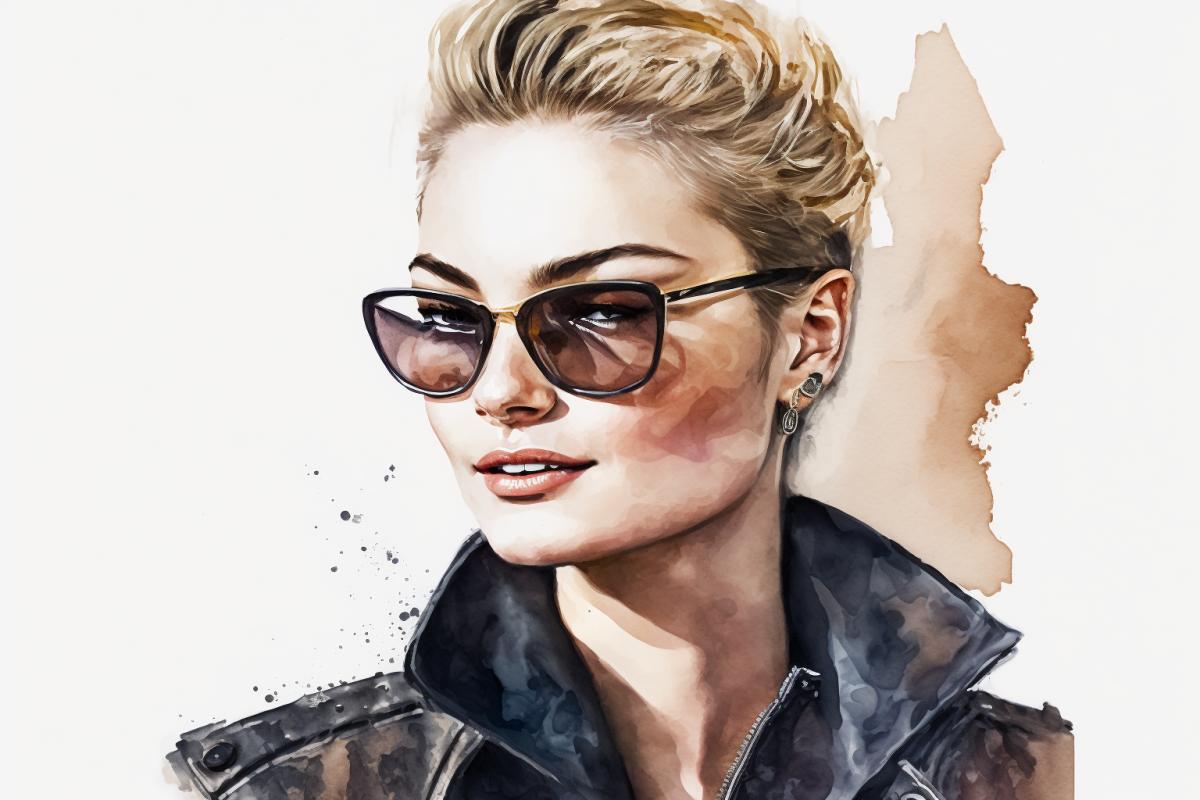 luxury look, watercolor