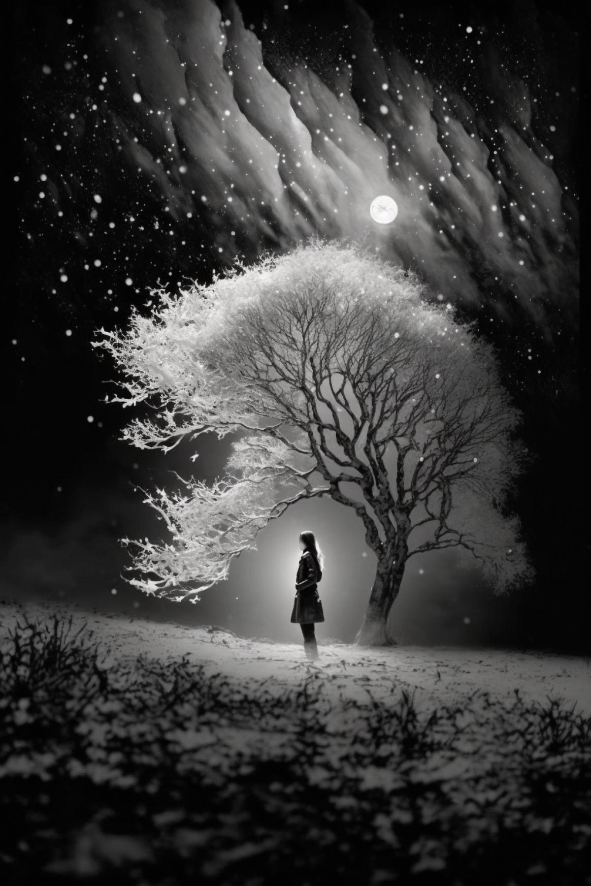 The most beautiful dark and white photo
