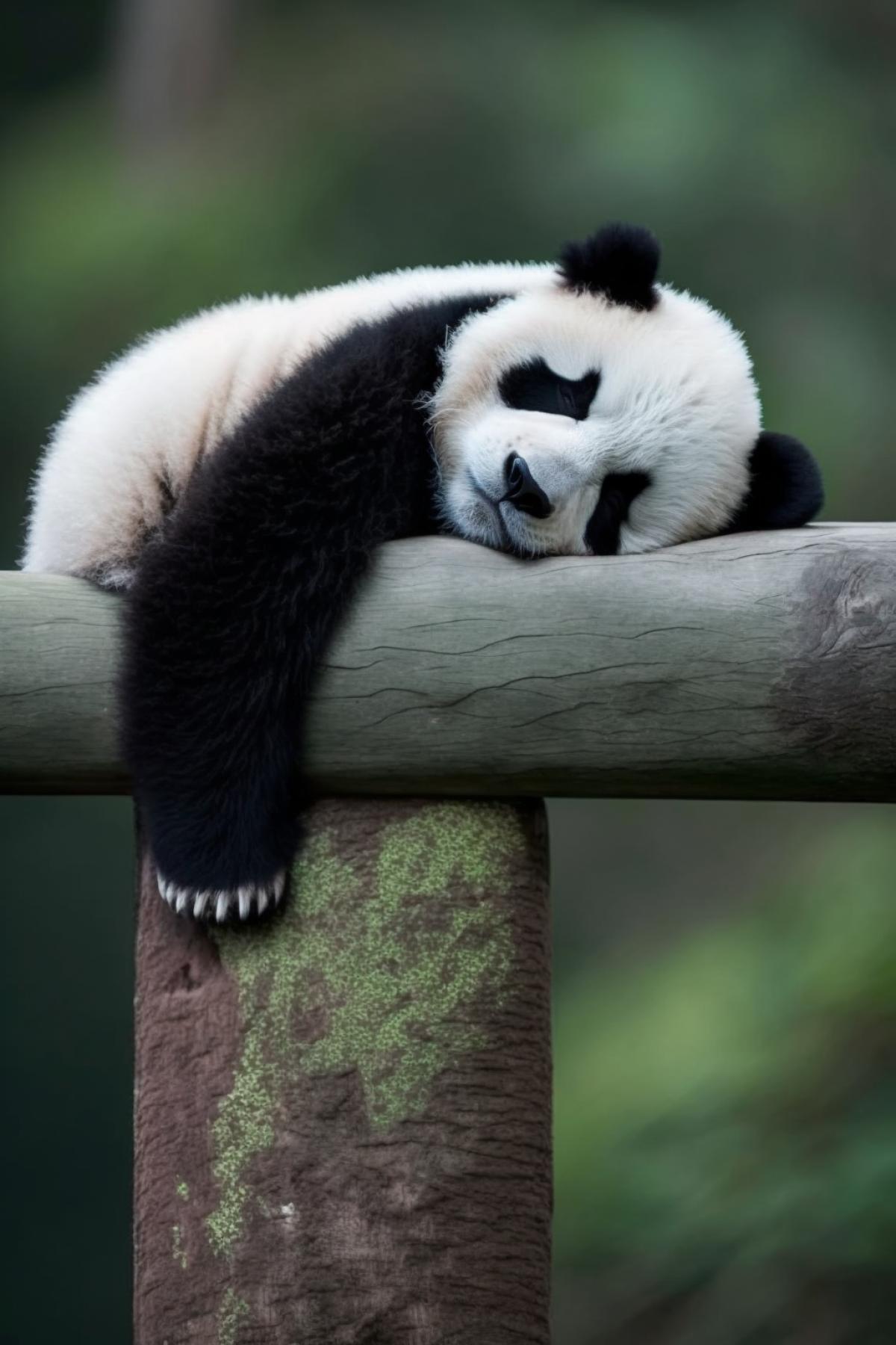 the laziest and cutest panda in the world, 8k